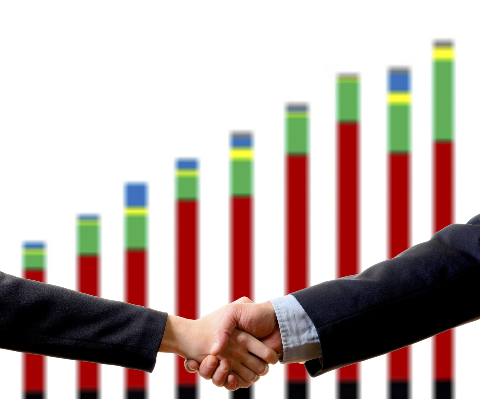 Business people handshaking